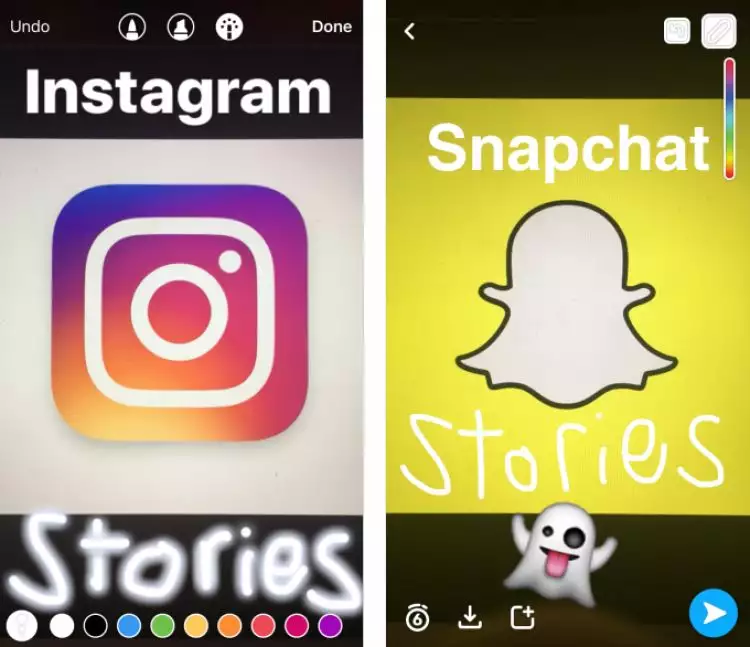 Instagram Stories vs Snapchat Stories, bedanya apa sih sebenernya?