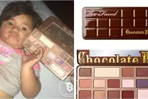 Dikira cokelat, bocah 2 tahun ini makan eye shadow palette