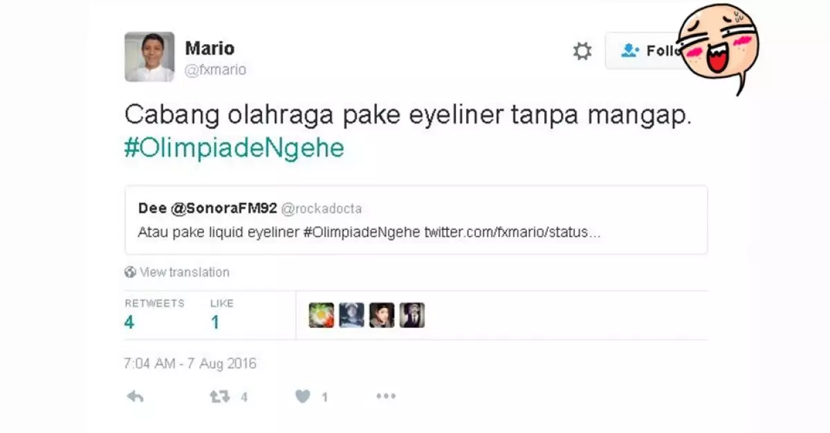 20 Cuitan tagar '#OlimpiadeNgehe' ini bikin ketawa sampai cekakakan!
