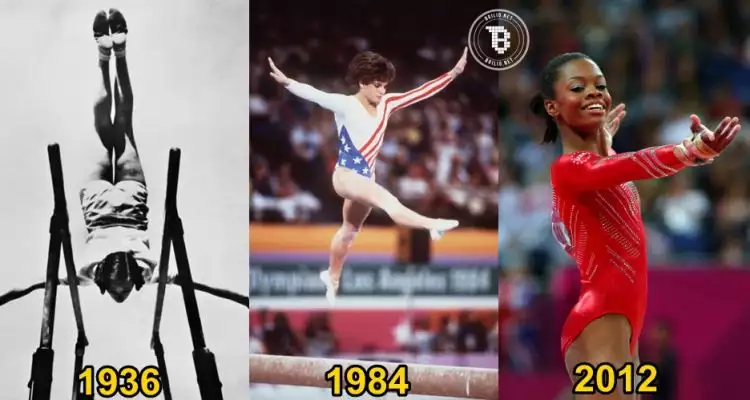 10 Evolusi kostum atlet senam Olimpiade, dari norak sampai keren