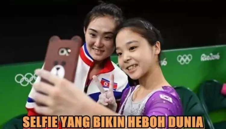 Foto selfie dua atlet cantik ini jadi perbincangan netizen, kenapa ya?