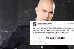 Cuitan 'potong burung' Ahmad Dhani kembali menuai kontroversi