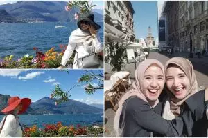 10 Foto gaya Bella & Zaskia jalan-jalan ke Eropa, bak ABG gitu deh