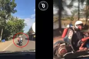 Cuma di Indonesia, motor setangnya di belakang!
