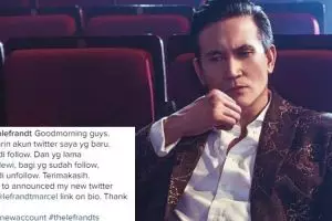 Cerai dari Dewi Rezer, Marcelino Lefrandt ganti akun Twitter 