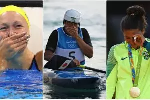 17 Foto tangis bahagia atlet Olimpiade 2016 ini mengharukan