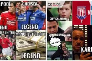 11 Meme sindir keras Manchester City, dari OKB sampai stadion kosong