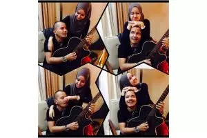 15 Potret kebersamaan Cella 'Kotak' dengan tunangannya, mesra banget