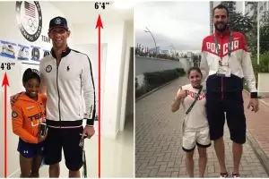 10 Foto beda postur atlet ini dijamin bikin kamu melongo