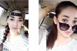 12 Foto seksi Faradina 'Tukang Ojek Pengkolan' ini bikin gagal fokus