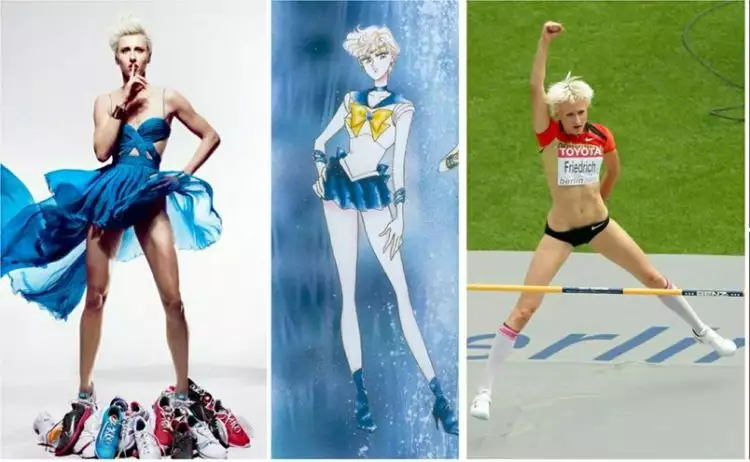 Ariane Friedrich, atlet lompat tinggi yang mirip Sailor Moon