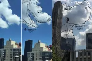 16 Gambar ini tercipta di atas awan, imajinasinya keren!