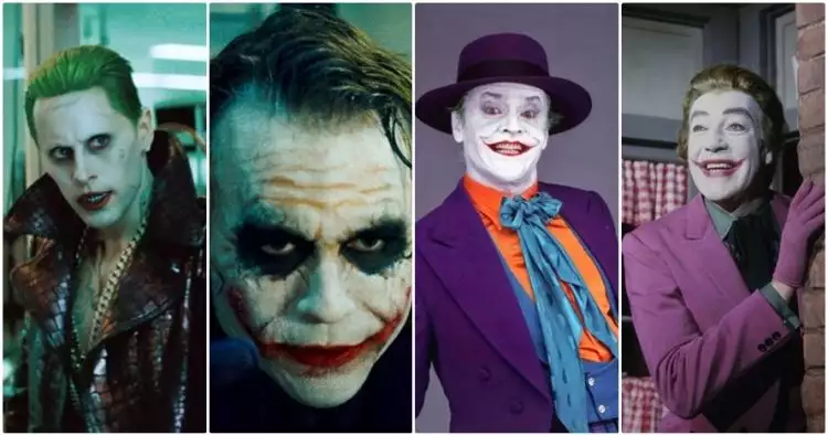 4 Pemeran Joker sepanjang masa ini berkarakter semua, kamu suka siapa?