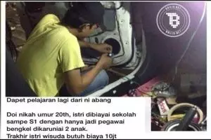 Kisah pilu montir ini lagi bikin heboh netizen, beneran nggak ya?
