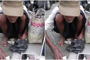 Perjuangan hidup kakek penjual kaca ini bikin terenyuh