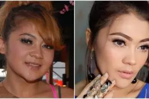 10 Artis dengan perubahan tubuh paling drastis, oplas atau alami ya?