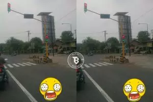 Lampu lalu lintas di perempatan ini bikin bingung, kamu tahu sebabnya?