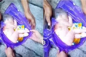 Sungguh kejam orangtua yang membuang bayinya di tempat sampah ini