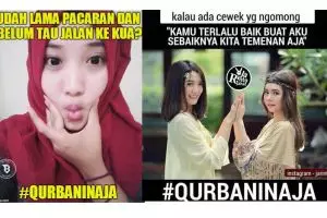 Lagi ramai, 25 meme 'qurbanin aja' dari yang kocak hingga bikin baper