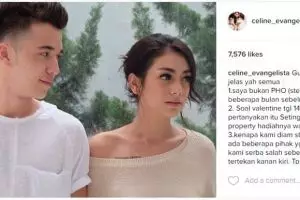 Celine Evangelista klarifikasi soal hubungannya sama Stefan William