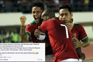 8 Komentar lucu fans Malaysia usai timnasnya kalah dari Indonesia