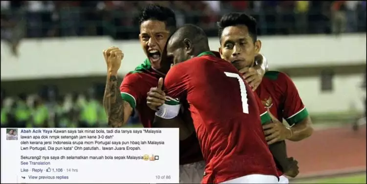 8 Komentar lucu fans Malaysia usai timnasnya kalah dari Indonesia