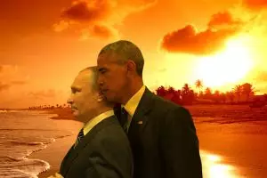 13 Editan foto pertemuan Obama dan Putin, bikin gagal tegang nih