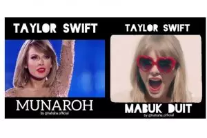 5 Video editan Taylor Swift asyik nyanyi dangdut koplo ini gokil abis