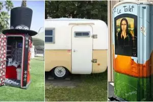 15 Desain toilet darurat  keren ini bikin betah pas antre deh