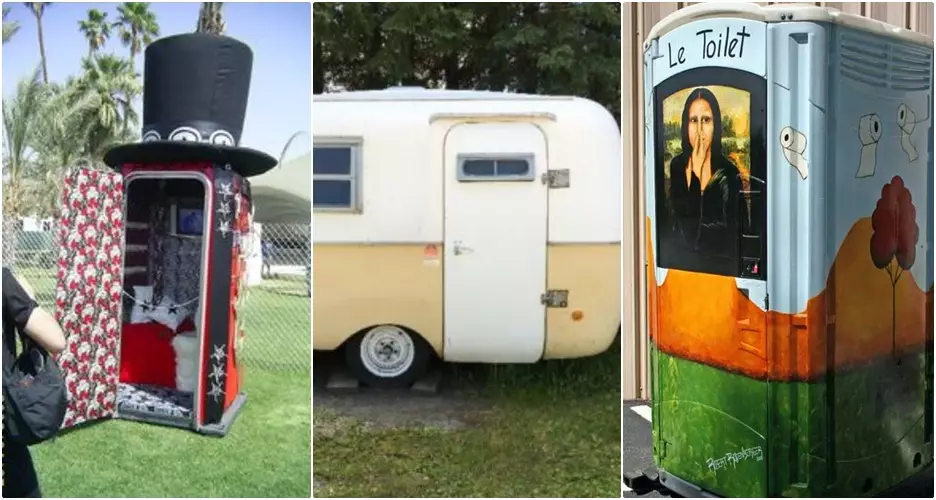 15 Desain toilet darurat  keren ini bikin betah pas antre deh