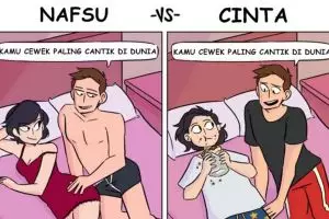 5 Komik ini tunjukkan beda nafsu dengan cinta, hayo kamu yang mana?