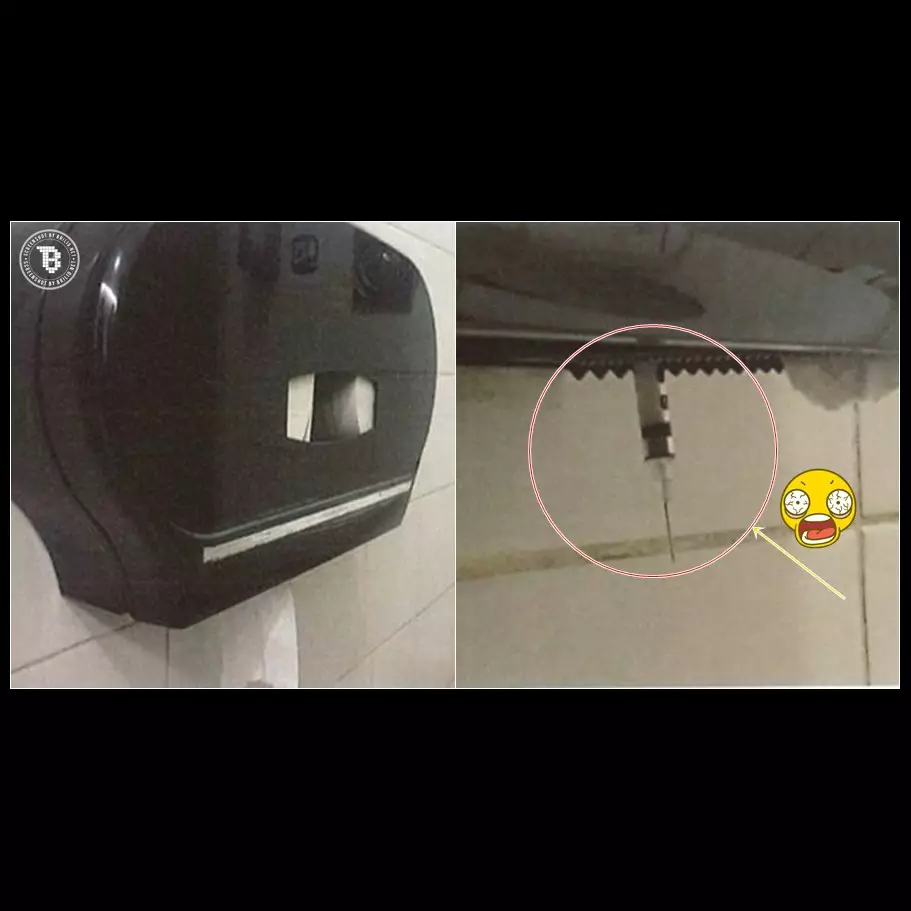 Heboh penemuan jarum suntik di tisu toilet, bikin geram dan was-was!
