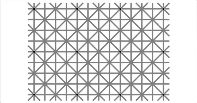Bisakah kamu melihat 12 titik hitam di gambar ini secara bersamaan?