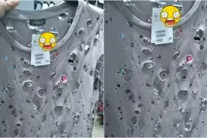 Kaus robek layaknya gembel ini dijual dan harganya fantastis, wah!