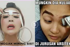 7 Cara cewek membentuk alis ini bikin gagal paham, segitunya ya