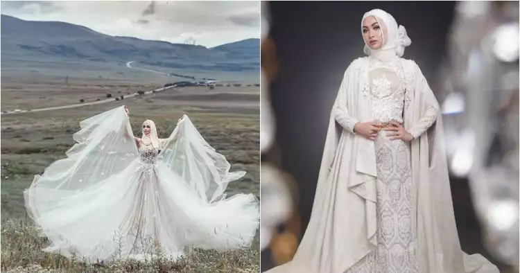 Buat yang berhijab, 12 Model gaun pengantin ini bisa jadi inspirasi