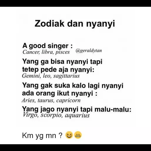 20 Meme karakter zodiak dalam aktivitas keseharian, kamu yang mana?