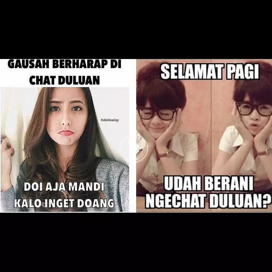 16 Meme 'chat duluan' ini nyindir sekaligus lucu abis