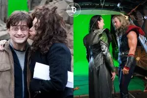 10 Foto di balik layar saat tokoh baik dan penjahat akrab, lucu deh