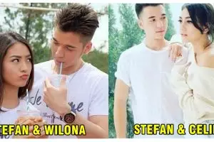 15 Foto beda kemesraan Stefan William saat bersama Celine & Natasha