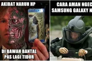 15 Foto editan kocak sindir Galaxy Note 7 yang gampang meledak, ups..