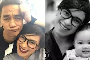 13 Potret cantiknya Eka Wilestari, istri Enda 'Ungu' yang hits abis