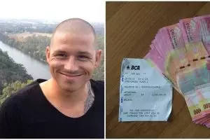 Bule ini temukan uang Rp 2 juta, apa yang dilakukannya nggak disangka