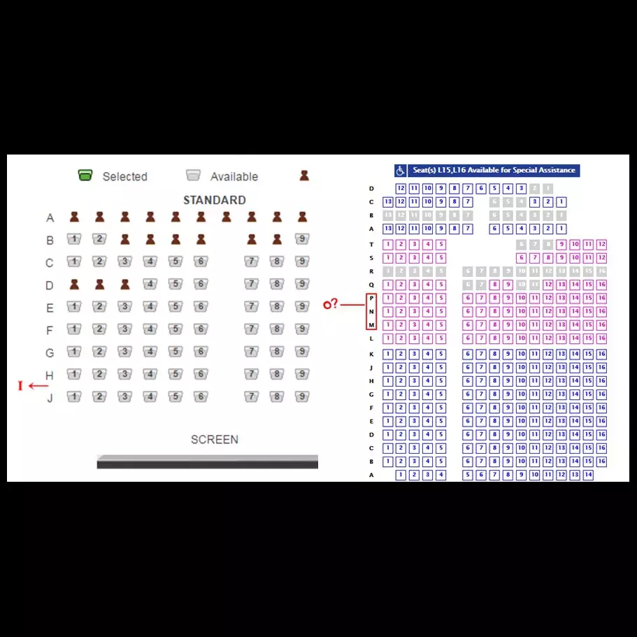 Ini penyebab kenapa deretan kursi di bioskop tak ada huruf 'I' dan 'O'