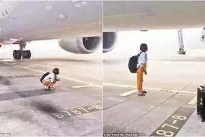 Terlambat datang, wanita ini nekat hentikan pesawat di landasan pacu