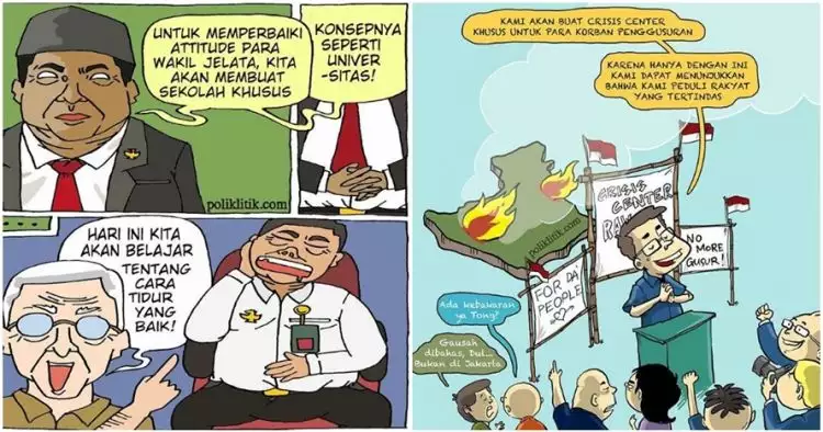 15 Komik strip ini sindir situasi politik Indonesia, bikin geram nih..