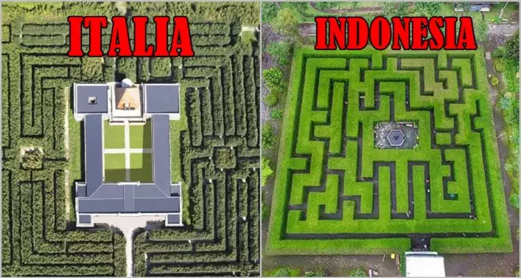 10 Foto labirin dari berbagai dunia, Indonesia tak mau kalah! 