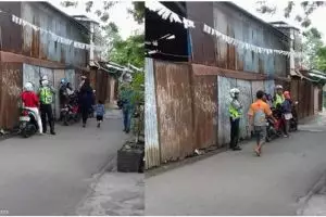 Razia pemotor di gang sepi, dua polantas ini langsung panen cibiran