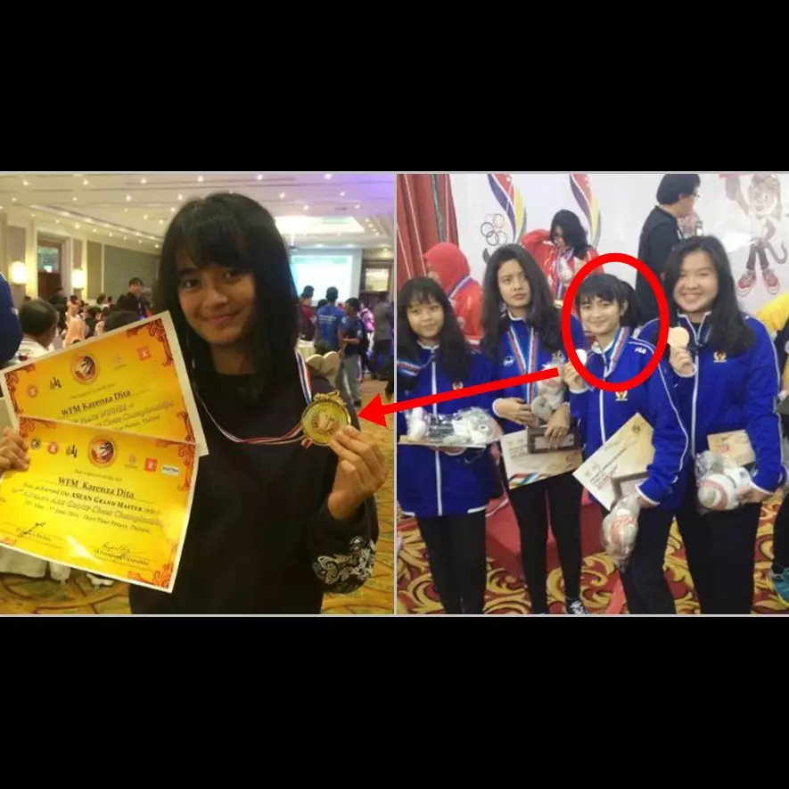 10 Foto Dita Karenza, atlet catur yang bikin hatimu serasa di-skak mat