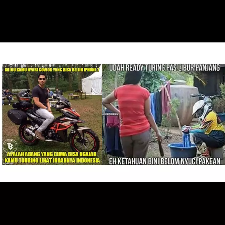 12 Meme lika liku kehidupan pecinta touring ini bikin ngakak